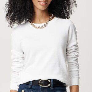 NEW NWT J. Crew Factory Cotton Teddie Sweater Color: White
